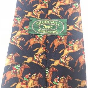 ChurchHill Collection Riding Horse Tie - Vintage